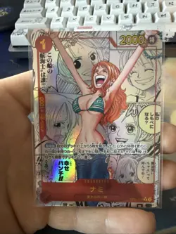 Bandai Nami Manga OP01-016 PRB-01 Holo One Piece Card Game Japanese Single Card - Image 1