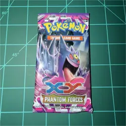 Pokemon XY Phantom Forces Booster Pack English Gengar 10 Cards Trading Card Game - Image 1
