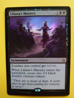 MTG Card. Liliana's MAstery Amonkhet Black Foil as pictured - Image 1