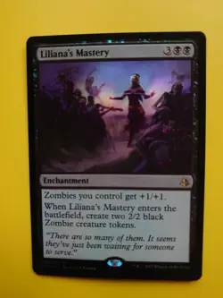 MTG Card. Liliana's MAstery Amonkhet Black Foil as pictured - Image 2