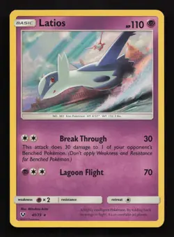 Latios 41/73 Shining Legends Holo Rare Pokemon Card - NM/M - Image 1