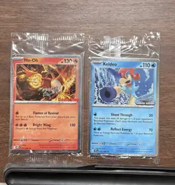 Ho-Oh 010/086 Rare Holo GameStop and Keldeo Stamped Promo Cards Chaos Rising - Image 1