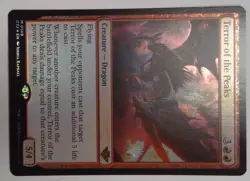 MTG Terror Of The Peaks (0149) *Foil* Promo OTJ NM/MT PW Stamp Free Ship - Image 2