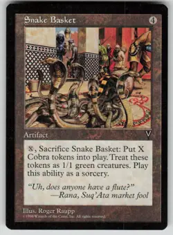 Snake Basket Rare Visions MTG Near Mint 1997 - Image 1