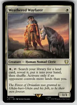 Weathered Wayfarer Commander: The Lord of the Rings 183 MTG NM - Image 1