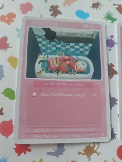 Pokepu Season 1, 1st ed. Slowpoke & Slowking Pokemon Fan Art card - Image 2