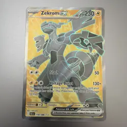 Pokemon TCG Zekrom EX 158/086 Scarlet Violet Black Bolt Ultra Rare Full Art - Image 1