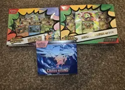 POKEMON ASCENDED HEROES FIRST PARTNER DELUXE PIN COLLECTION NEW +meganium Ex Box - Image 1