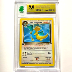 2000 Pokemon Team Rocket "Dark Dragonite" 22/82 Non-Holo MNT 9.0 WOTC 1st-Ed - Image 1
