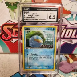 CGC 6.5 Lotad 35/107 Reverse Holo Stamp - EX Deoxys - Pokemon TCG - SHIPS FAST - Image 1