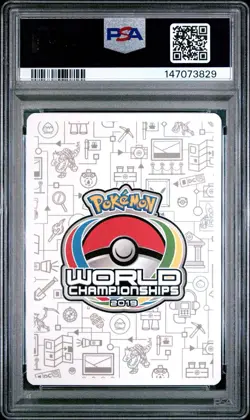 PSA 10 🔥 🔥 2019 Pokemon Worlds Raichu & Alolan Raichu GX Tag Team Pikrom Judge - Image 2