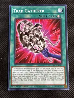 YuGiOh! - Trap Gatherer MP25-EN392 Common 1st Edition Near Mint - Image 1
