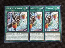 3x YuGiOh! - Aqua Jet Surface MP25-EN416 Common 1st Edition Near Mint - Image 1
