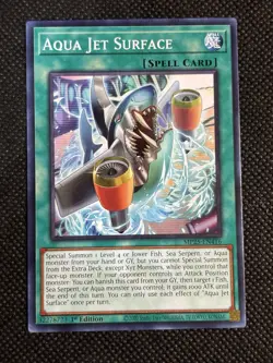 3x YuGiOh! - Aqua Jet Surface MP25-EN416 Common 1st Edition Near Mint - Image 2