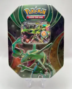 (403055) Pokemon 2016 Rayquaza EX Powers Beyond Collectors Tin - Factory Sealed - Image 1