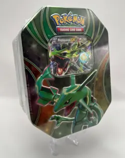 (403055) Pokemon 2016 Rayquaza EX Powers Beyond Collectors Tin - Factory Sealed - Image 2