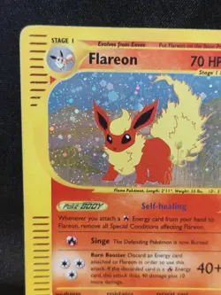 Skyridge Flareon HOLO Pokemon Card Excellent Condition H7/H32 2003 - Image 3