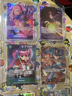 One Piece TCG 16 cards total Secret Rares! Multiple Sets! CCG Holo Artworks NM! - Image 3