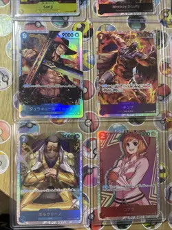 One Piece TCG 16 cards total Secret Rares! Multiple Sets! CCG Holo Artworks NM! - Image 4