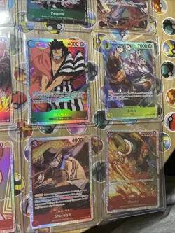 One Piece TCG 16 cards total Secret Rares! Multiple Sets! CCG Holo Artworks NM! - Image 5