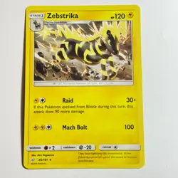 Zebstrika 45/181 Rare Regular Card SM - Team Up Pokemon TCG LP - Image 1