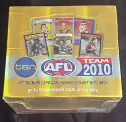 AFL Teamcoach 2010 Collectable Trading Cards - Sealed Booster Box - 36x Packs - Image 1