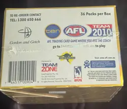 AFL Teamcoach 2010 Collectable Trading Cards - Sealed Booster Box - 36x Packs - Image 4