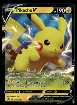 Pikachu V - SWSH: Sword & Shield Promo Cards SWSH061 Pokemon TCG - Image 1