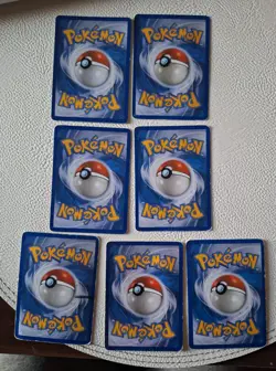7 different Unknown pokemon cards. 1 holo and 1 reverse holo - Image 2