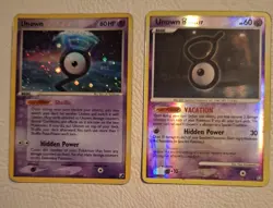 7 different Unknown pokemon cards. 1 holo and 1 reverse holo - Image 3