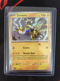 Pokemon TCG Holo Rare Lot – Zapdos, Zeraora, Pawmot – Electric Cards NM - Image 3