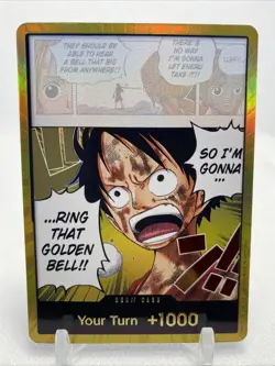 DON!! Card (Luffy) (Gold) Adventure on Kami's Island Foil - Image 1