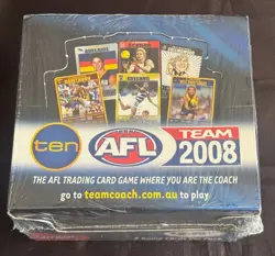 AFL Teamcoach 2008 Collectable Trading Cards - Sealed Booster Box - 36x Packs - Image 1