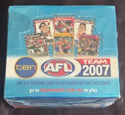 AFL Teamcoach 2007 Collectable Trading Cards - Sealed Booster Box - 36x Packs - Image 1