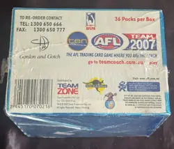 AFL Teamcoach 2007 Collectable Trading Cards - Sealed Booster Box - 36x Packs - Image 4