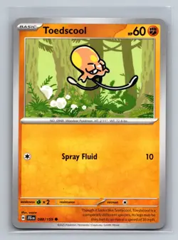 Toedscool Normal Common SV09: Journey Together JTG Fighting 088/159 Pokemon Card - Image 1