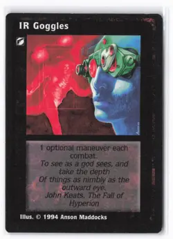 1994 Deckmaster Jyhad IR Goggles # V:TES Trading Card - Image 1