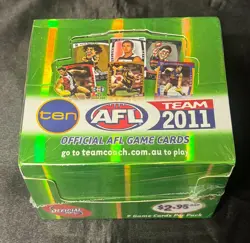 AFL Teamcoach 2011 Collectable Trading Cards - Sealed Booster Box - 36x Packs - Image 1