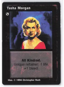 1994 Deckmaster Jyhad Tasha Morgan # V:TES Trading Card - Image 1