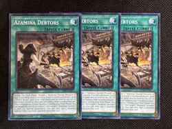 3x YuGiOh! - Azamina Debtors MP25-EN417 Common 1st Edition Near Mint - Image 1