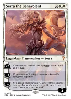 NM MTG WHITE BORDER SERRA THE BENEVOLENT MYSTERY BOOSTER 2 - Image 1