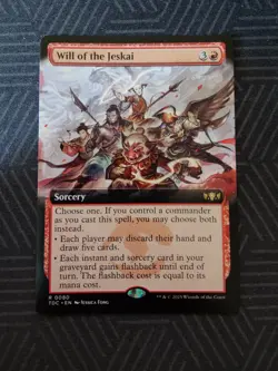 mtg will of the jeskai extended art commander: tarkir: dragonstorm - Image 1