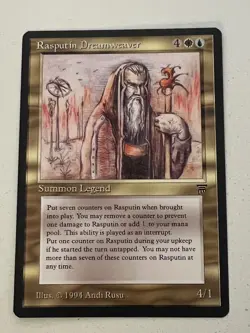 Magic the Gathering MTG Legends Rasputin Dreamweaver NM- (Beta Bob) - Image 1