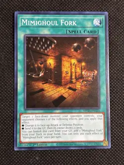 3x YuGiOh! - Mimighoul Fork MP25-EN435 Common 1st Edition Near Mint - Image 2