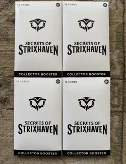 LOT OF 4- Magic The Gathering: Secrets Of Strixhaven Collector Booster Pack MTG - Image 1