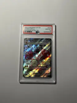 Pokemon (PSA 10) Charizard Ex 074 SVP Promo Englisch Glurak Shiny Paldean Fates - Image 1