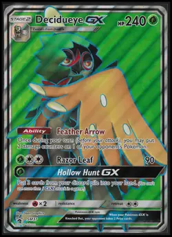 Decidueye GX SM37 Black Star Promo JUMBO OVERSIZED Pokemon Moderately Played - Image 1