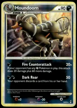 Houndoom 10/95 Call of Legends Reverse Holo Rare LP Pokemon 2011 - Image 1