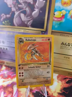 Pokemon Karte Card Kabutops Fossil 1. Edition Deutsch Non Holo Rare Wotc NM- - Image 1