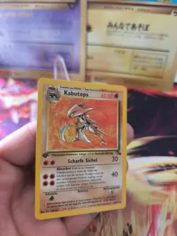 Pokemon Karte Card Kabutops Fossil 1. Edition Deutsch Non Holo Rare Wotc NM- - Image 2
